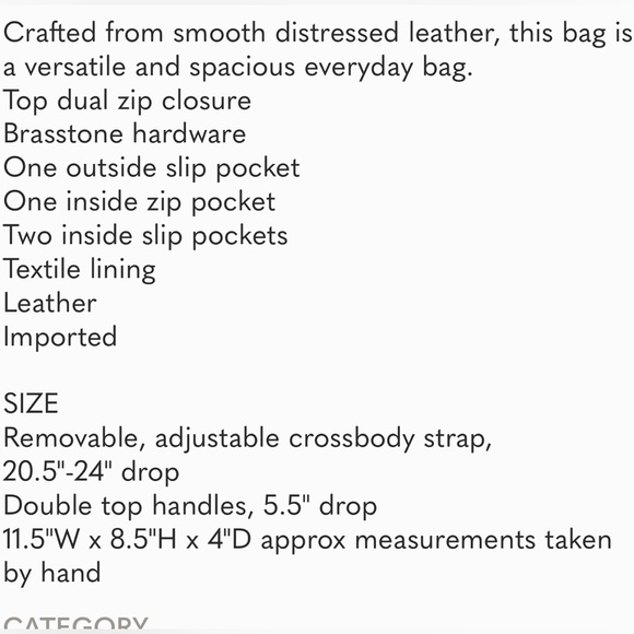 ‼️NWT!Mellisa Distressed Frye Bag in Apricot - Picture 14 of 14